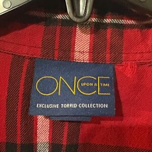 Once Upon a Time for Torrid sz 2Red Plaid women’s  Shirt
